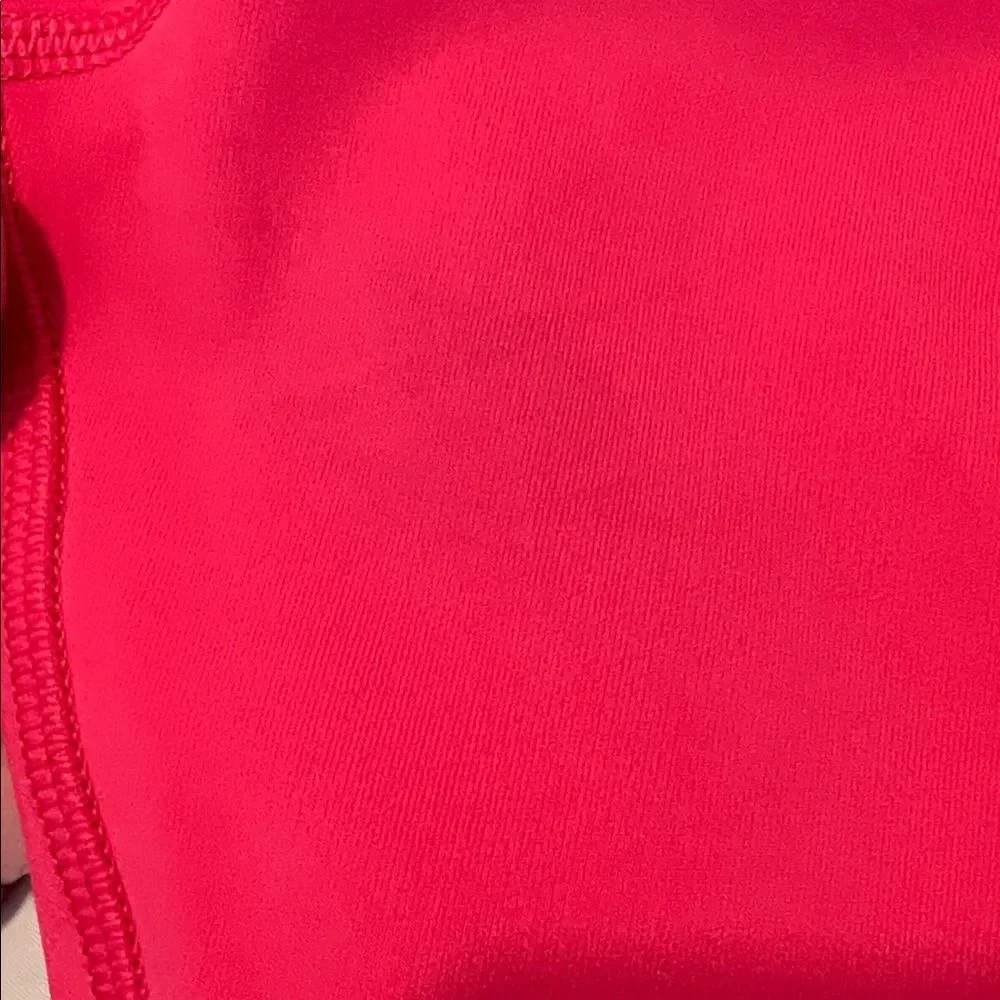 Lululemon sz6/S see size chart hot pink leggings with side and waist pockets GUC